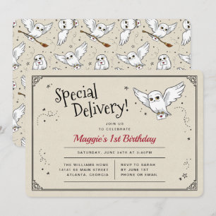 Invitación Cumpleaños de entrega especial de Hedwig de Harry
