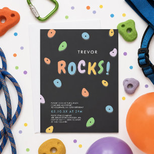 Invitación Cumpleaños de Escalada en Roca