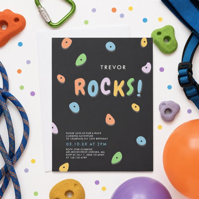 Invitación Cumpleaños de Escalada en Roca (Subido por el creador)