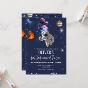 Invitación Cumpleaños de espacio editable