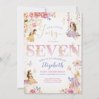 Invitación Cumpleaños de Fairy Garden