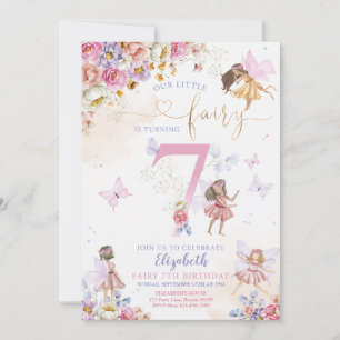Invitación Cumpleaños de Fairy Garden