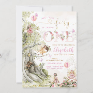 Invitación Cumpleaños de Fairy Garden