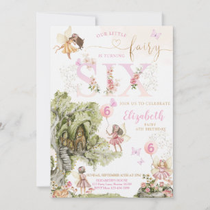 Invitación Cumpleaños de Fairy Garden