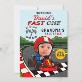 Invitación Cumpleaños de Fast ONE Racer