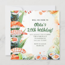 Cumpleaños de Fiesta de Sushi
