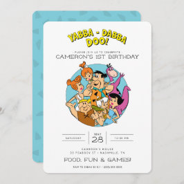 Invitación Cumpleaños de Flintstones