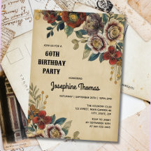 Cumpleaños de Flor Vintage