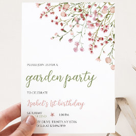Invitación Cumpleaños de Flores de Primavera