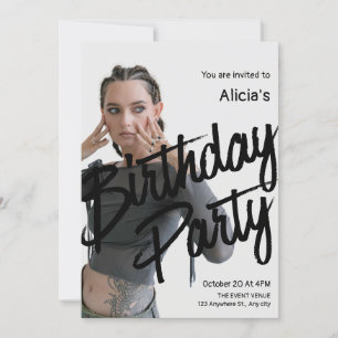 Invitación cumpleaños de fotos de Y2k