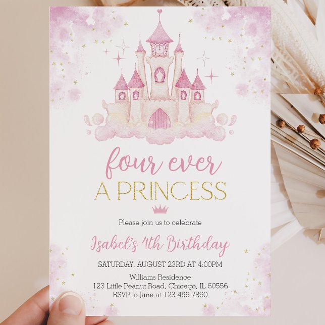 Invitación Cumpleaños de Four Ever a Princess 4 (Subido por el creador)