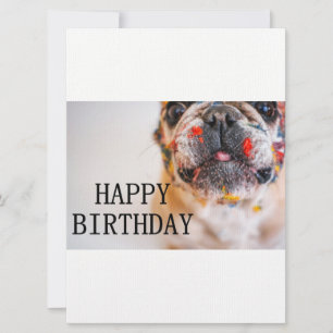 Invitación cumpleaños de frenchie