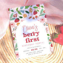 Cumpleaños de Fresa Berry Primero