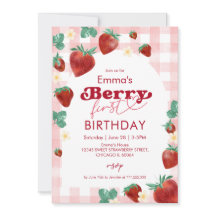 Cumpleaños de Fresa de la Primera Cumpleañera