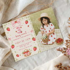 Invitación Cumpleaños de Fresa Dulce de Mora 3