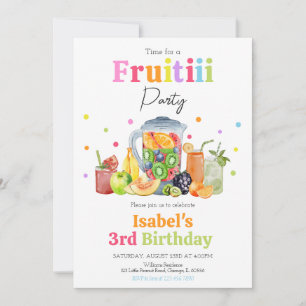 Invitación Cumpleaños de Fruitti