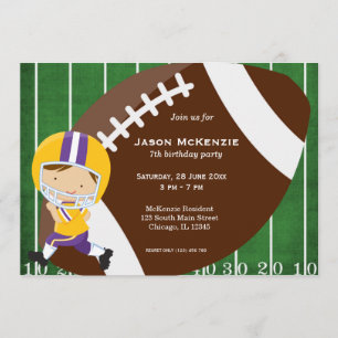 Invitación cumpleaños de fútbol