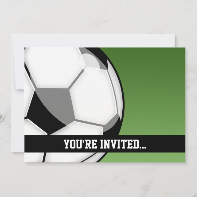 Invitación Cumpleaños de Fútbol (Anverso)
