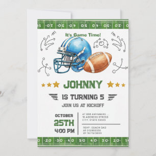 Invitación Cumpleaños de Fútbol Personalizado
