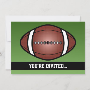 Invitación Cumpleaños de Fútbol Rugby