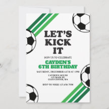 Cumpleaños de Fútbol Vamos a Patearlo Verde
