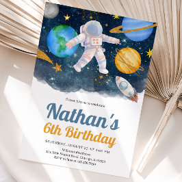 Invitación Cumpleaños de Galaxia del Espacio Exterior
