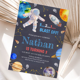 Invitación Cumpleaños de Galaxia del Espacio Exterior
