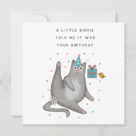 Invitación Cumpleaños de gato