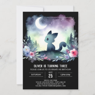 Invitación Cumpleaños de Gato Dulce Imprimible