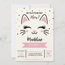 Cumpleaños De Gato Gato Gatito, ¿Me Estás Gatito B