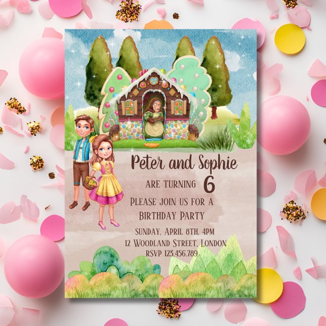 Invitación cumpleaños de Gingerbread House (Subido por el creador)