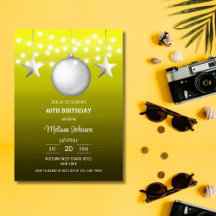 Cumpleaños de gradiente amarillo claro de la caden