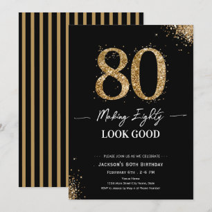 Invitación Cumpleaños de Hacer que 80 se Vea Bien