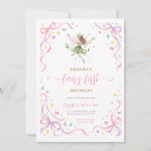 Invitación Cumpleaños de Hada Caprichosa Primero