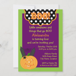 Invitación Cumpleaños de Halloween