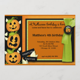 Invitación Cumpleaños de Halloween