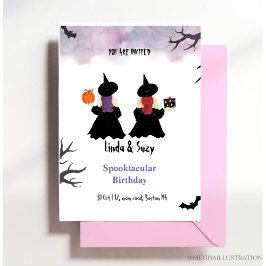 Invitación cumpleaños de Halloween