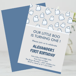 Invitación Cumpleaños de Halloween 1er cumpleaños espeluznant