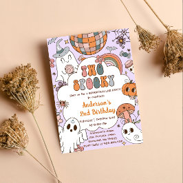 Invitación Cumpleaños de Halloween dos Fiestas fantasmales