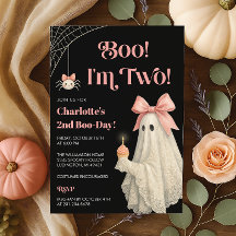 Cumpleaños de Halloween Lace Ghost Boo I'm Two seg
