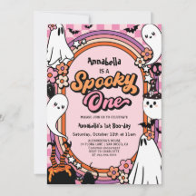 Cumpleaños de Halloween Rosa Spooky One 1er