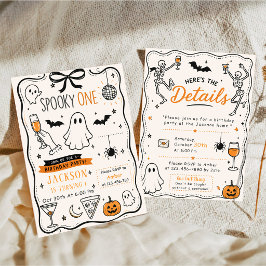 Invitación Cumpleaños de Halloween Spooky One