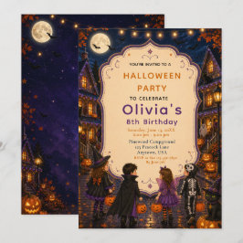 Invitación Cumpleaños de Halloween Trick‑or‑Treat