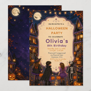 Invitación Cumpleaños de Halloween Trick‑or‑Treat