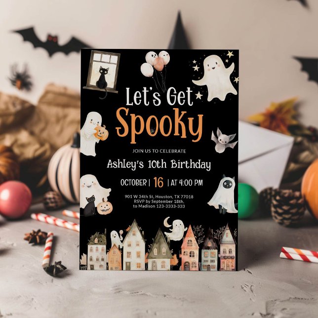 Invitación Cumpleaños de Halloween | Vamos a asustarnos (Subido por el creador)