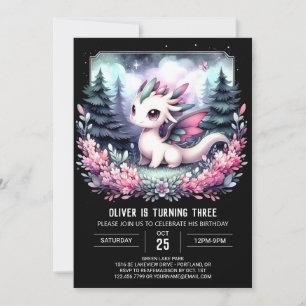 Invitación Cumpleaños de Happy Template Dragon
