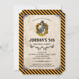 Invitación Cumpleaños de Harry Potter | Hufflepuff