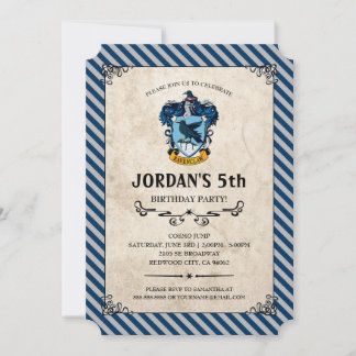 Invitación Cumpleaños de Harry Potter | Ravenclaw