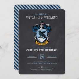 Invitación Cumpleaños de Harry Potter | Ravenclaw Chalkboard