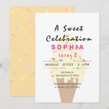 Cumpleaños de Helado Dulce